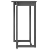 VidaXL Bartafel 60x60x110 cm massief grenenhout grijs