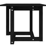 VidaXL Salontafel 50x50x45 cm massief grenenhout zwart
