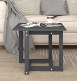 VidaXL Salontafel 50x50x45 cm massief grenenhout grijs