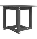 VidaXL Salontafel 50x50x45 cm massief grenenhout grijs