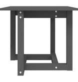 VidaXL Salontafel 50x50x45 cm massief grenenhout grijs