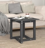 VidaXL Salontafel 50x50x45 cm massief grenenhout grijs