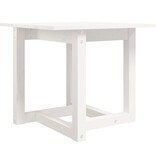 VidaXL Salontafel 50x50x45 cm massief grenenhout wit
