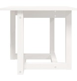 VidaXL Salontafel 50x50x45 cm massief grenenhout wit