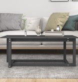 VidaXL Salontafel 110x55x45 cm massief grenenhout grijs