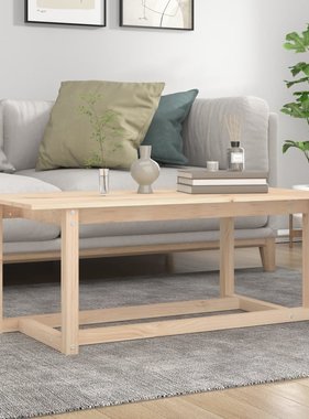 VidaXL Salontafel 110x55x45 cm massief grenenhout