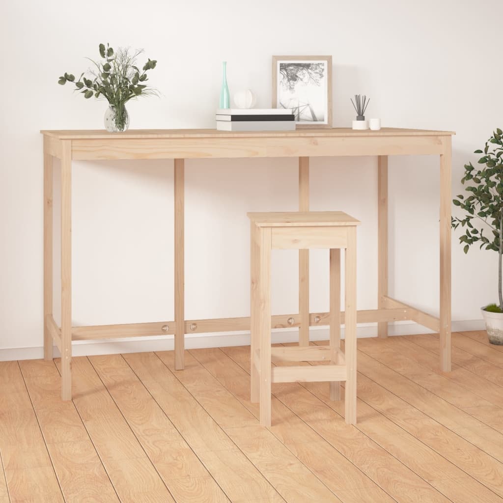 VidaXL Bartafel 180x80x110 cm massief grenenhout