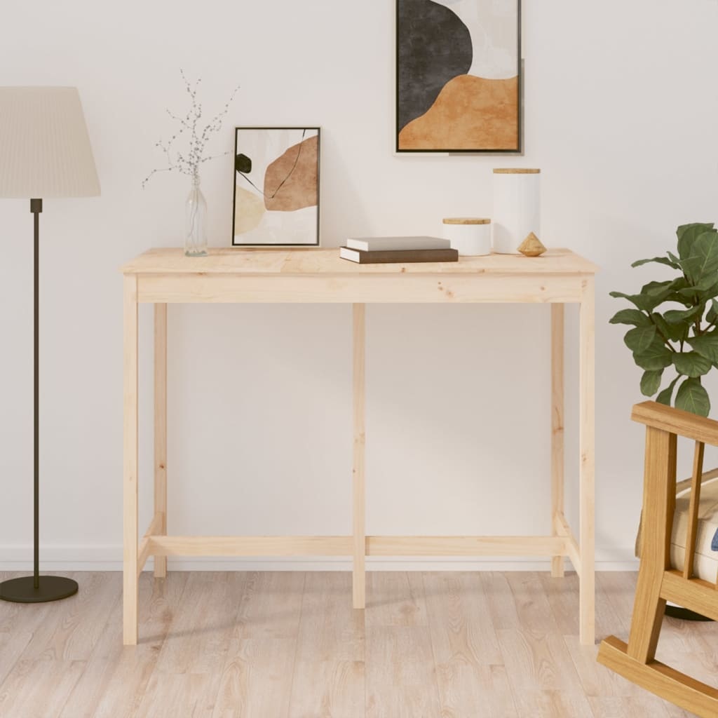 VidaXL Bartafel 140x80x110 cm massief grenenhout