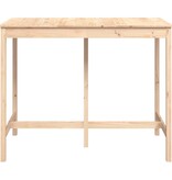 VidaXL Bartafel 140x80x110 cm massief grenenhout