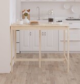 VidaXL Bartafel 140x80x110 cm massief grenenhout