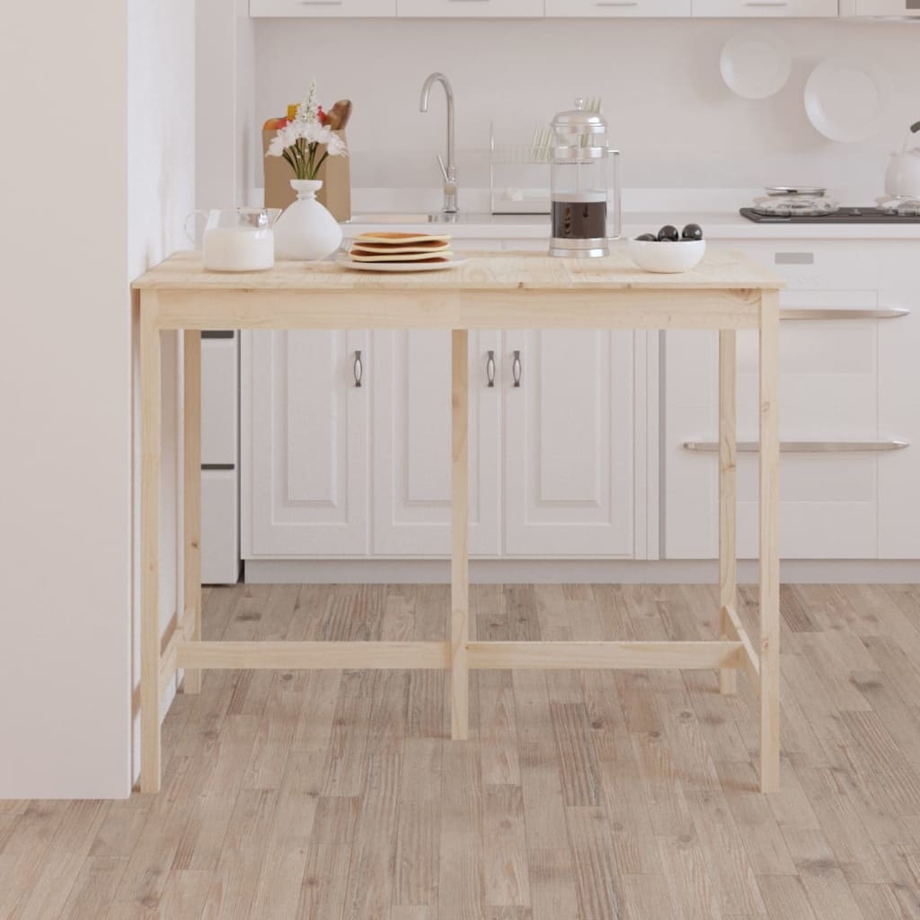 VidaXL Bartafel 140x80x110 cm massief grenenhout