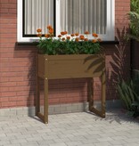 vidaXL Plantenbak 78x40x81 cm massief grenenhout honingbruin