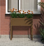 vidaXL Plantenbak 78x40x81 cm massief grenenhout honingbruin