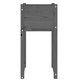 VidaXL Plantenbak 40x40x81 cm massief grenenhout zwart