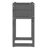 VidaXL Plantenbak 40x40x81 cm massief grenenhout zwart