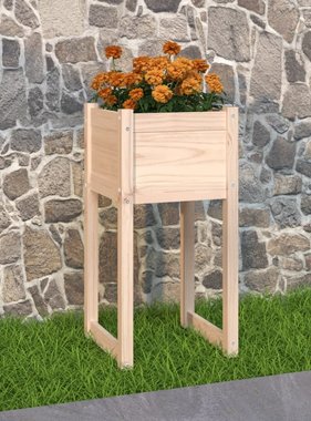 vidaXL Plantenbak 40x40x81 cm massief grenenhout