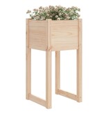 vidaXL Plantenbak 40x40x81 cm massief grenenhout