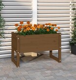 vidaXL Plantenbak 78x40x52 cm massief grenenhout honingbruin