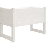 VidaXL Plantenbak 78x40x52 cm massief grenenhout wit