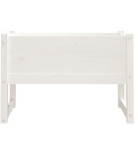 VidaXL Plantenbak 78x40x52 cm massief grenenhout wit