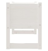 VidaXL Plantenbak 78x40x52 cm massief grenenhout wit