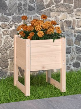 vidaXL Plantenbak 40x40x52,5 cm massief grenenhout