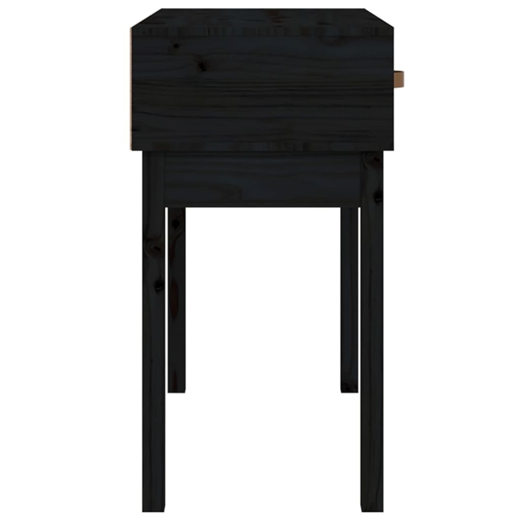 VidaXL Wandtafel 76,5x40x75 cm massief grenenhout zwart