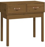 VidaXL Wandtafel 76,5x40x75 cm massief grenenhout honingbruin