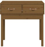 VidaXL Wandtafel 76,5x40x75 cm massief grenenhout honingbruin