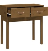 VidaXL Wandtafel 76,5x40x75 cm massief grenenhout honingbruin