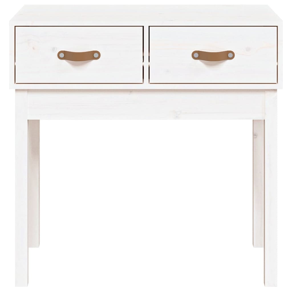VidaXL Wandtafel 76,5x40x75 cm massief grenenhout wit