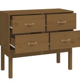 VidaXL Wandkast 90x40x78 cm massief grenenhout honingbruin