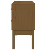 VidaXL Wandkast 90x40x78 cm massief grenenhout honingbruin