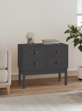 VidaXL Wandkast 90x40x78 cm massief grenenhout grijs