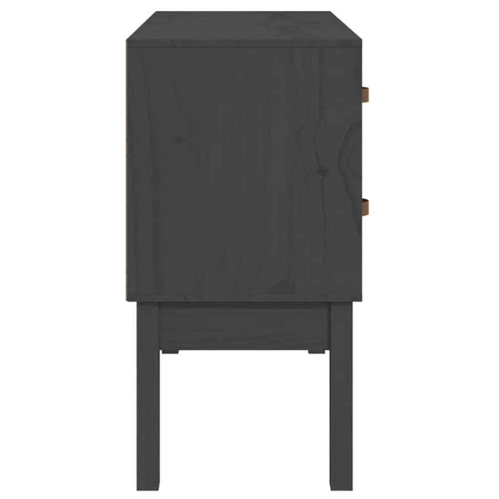 VidaXL Wandkast 90x40x78 cm massief grenenhout grijs