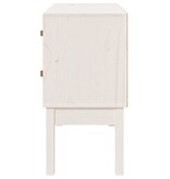 VidaXL Wandkast 90x40x78 cm massief grenenhout wit