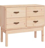 VidaXL Wandkast 90x40x78 cm massief grenenhout