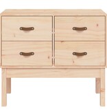 VidaXL Wandkast 90x40x78 cm massief grenenhout