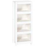 VidaXL Boekenkast 50x35x125,5 cm massief grenenhout wit