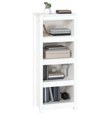 VidaXL Boekenkast 50x35x125,5 cm massief grenenhout wit