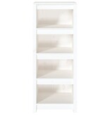 VidaXL Boekenkast 50x35x125,5 cm massief grenenhout wit