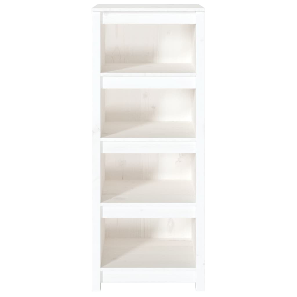 VidaXL Boekenkast 50x35x125,5 cm massief grenenhout wit