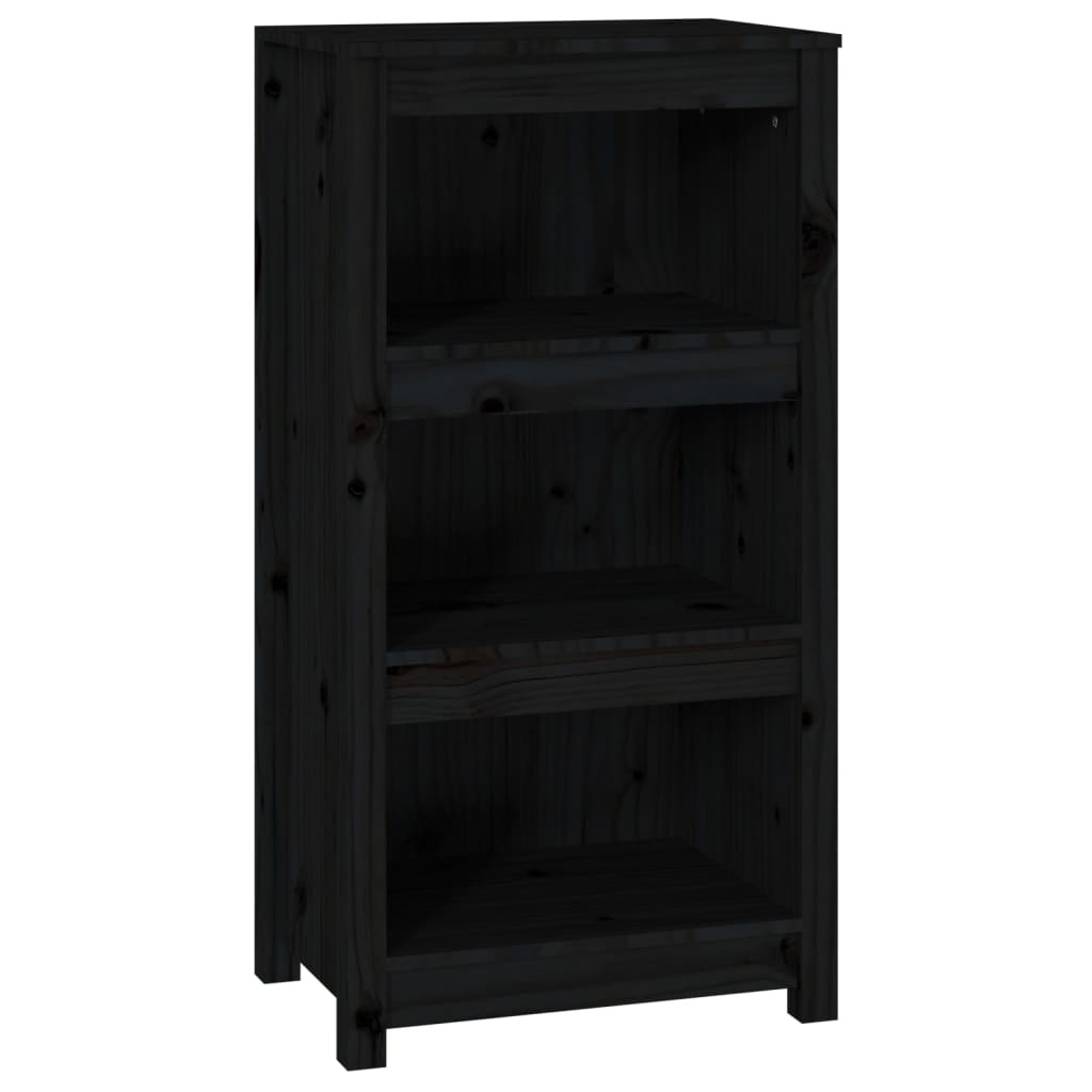VidaXL Boekenkast 50x35x97 cm massief grenenhout zwart