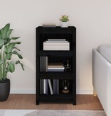 VidaXL Boekenkast 50x35x97 cm massief grenenhout zwart