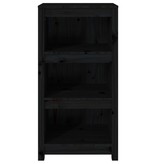 VidaXL Boekenkast 50x35x97 cm massief grenenhout zwart