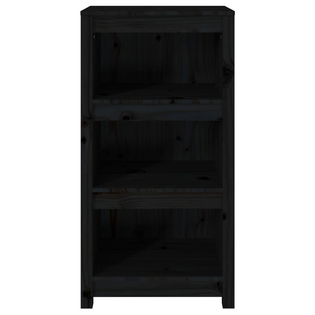VidaXL Boekenkast 50x35x97 cm massief grenenhout zwart