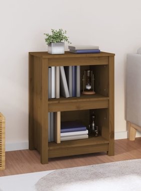 VidaXL Boekenkast 50x35x68 cm massief grenenhout honingbruin