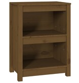 VidaXL Boekenkast 50x35x68 cm massief grenenhout honingbruin