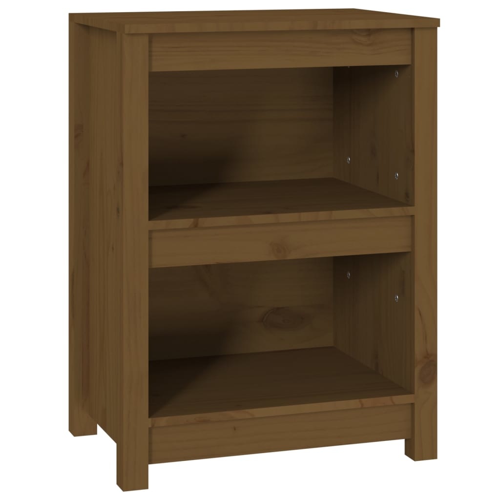 VidaXL Boekenkast 50x35x68 cm massief grenenhout honingbruin