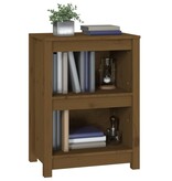 VidaXL Boekenkast 50x35x68 cm massief grenenhout honingbruin